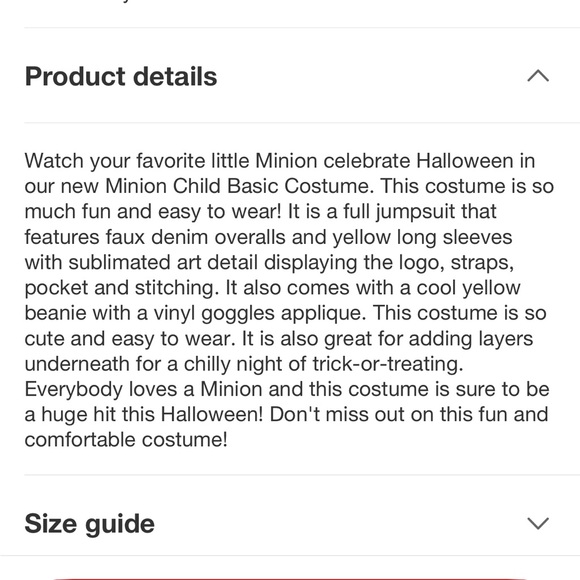 Kids Minion Costume with Goggles - Picture 8 of 8